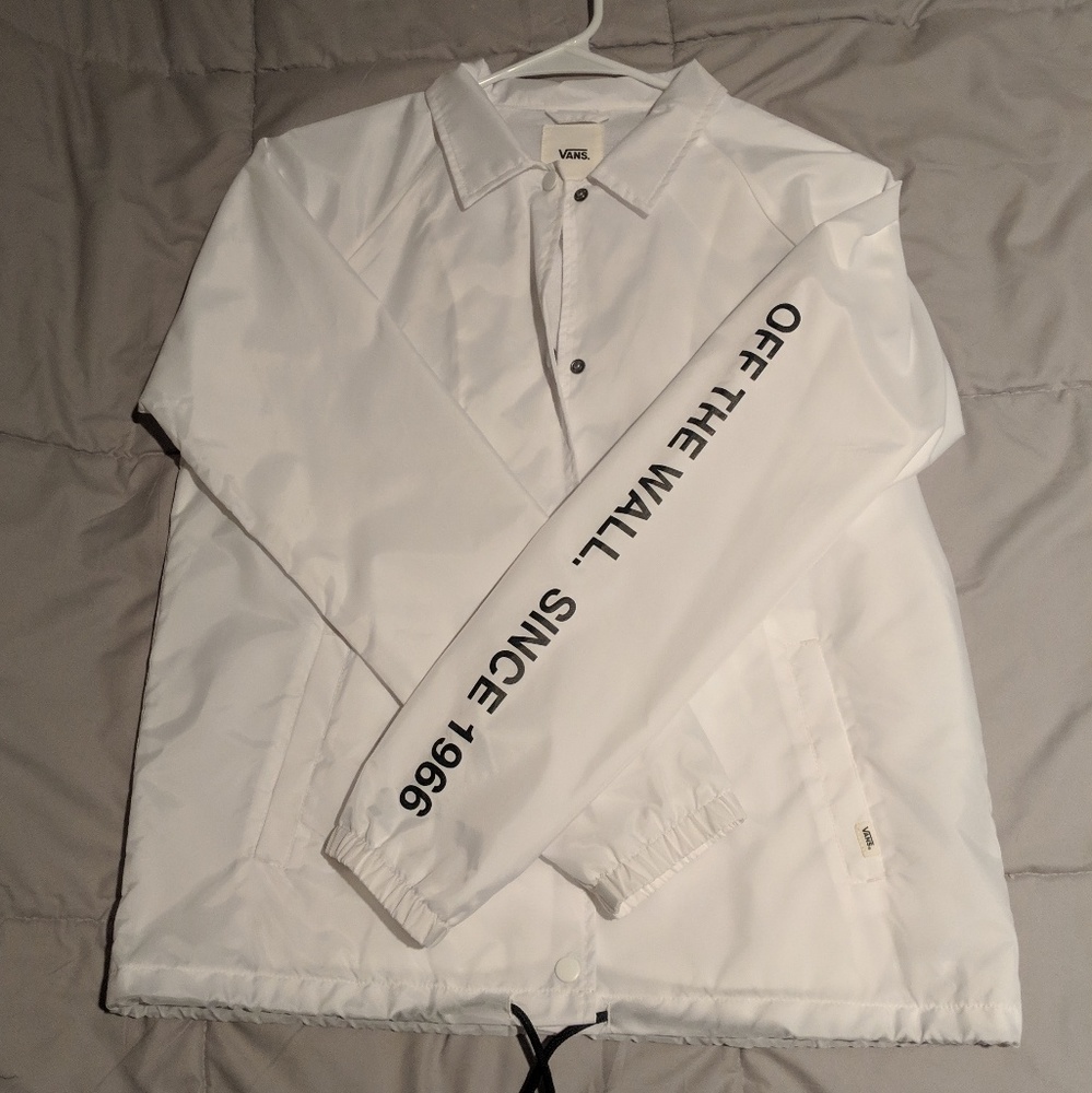 Vans White Windbreaker